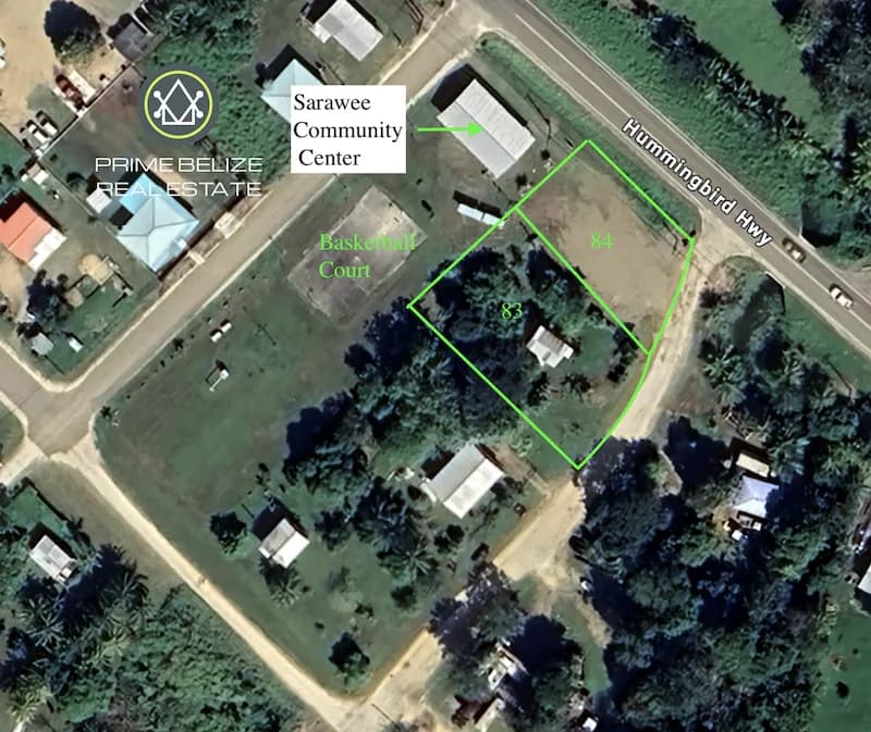 PL0225 – Road Frontage Double Lot with Home in Sarawee Village Near Dangriga