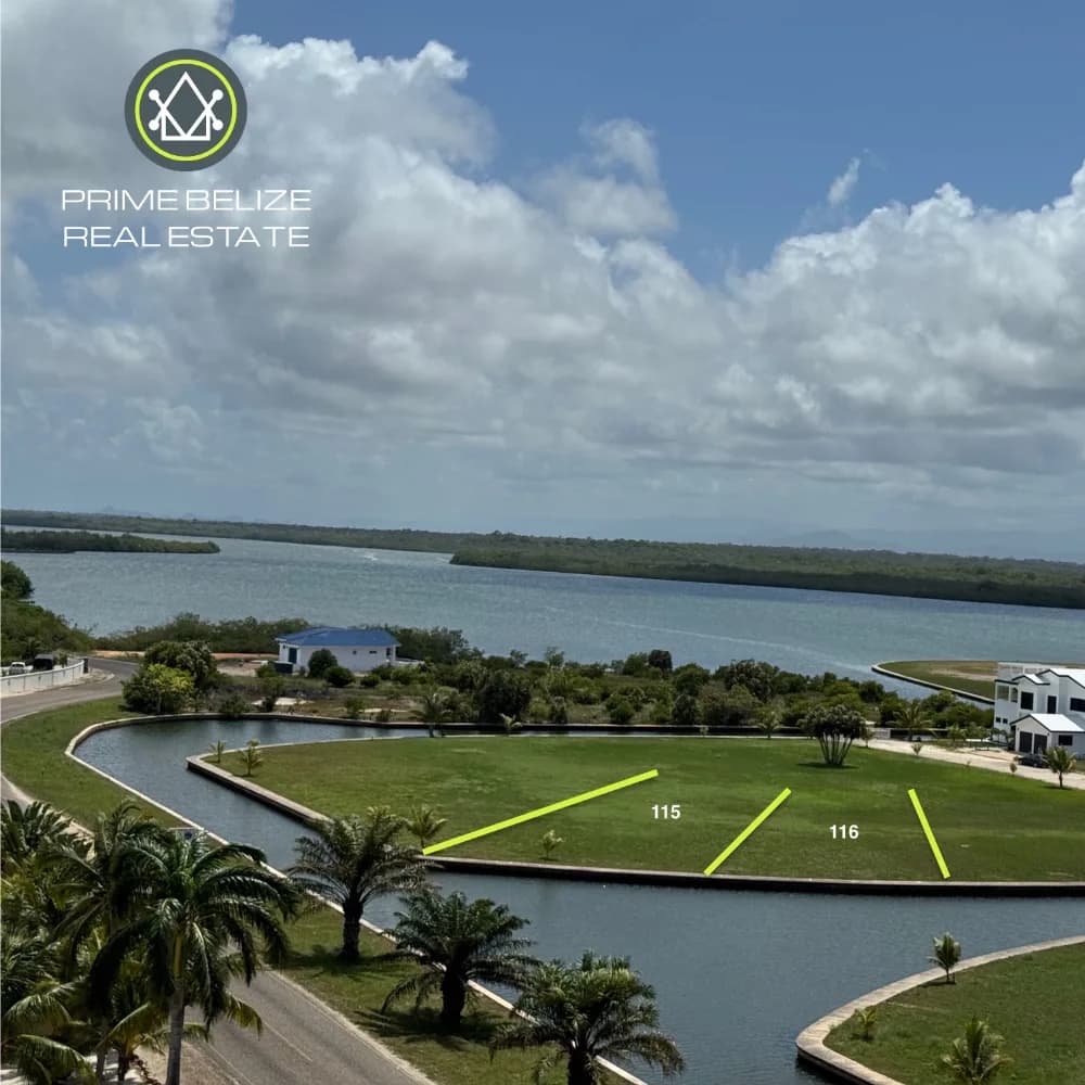 PL0250 – Two waterfront lots in gated community – Placencia, Belize – Individually Priced!