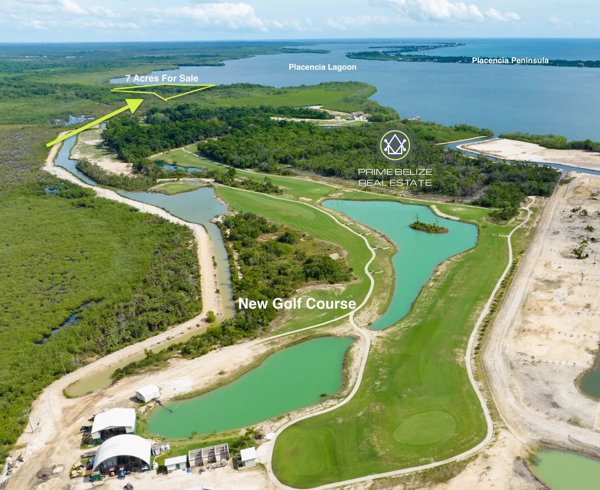 PL0068 – 7 Acre Lagoon Front Lot Close To New Golf Course- Stann Creek - Photo 2