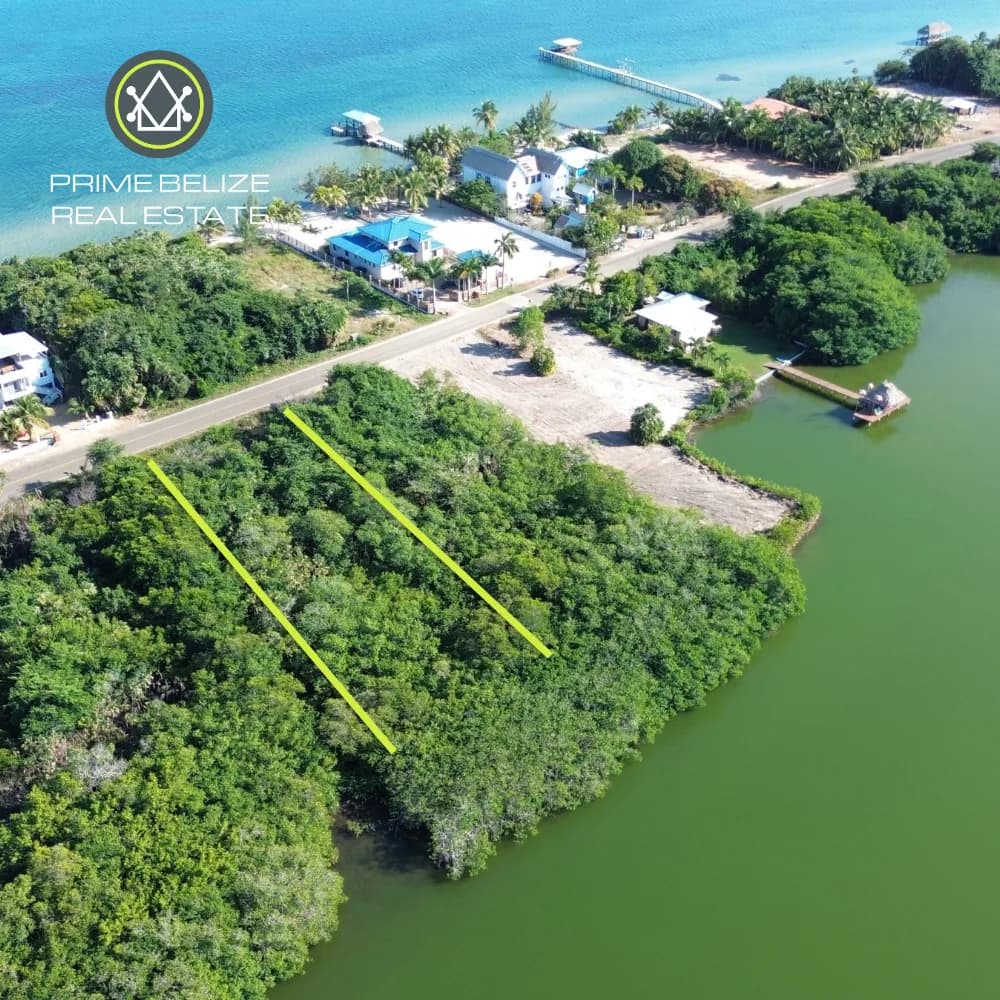 PL0216 – Lagoon front Lot in Its Natural State – Plantation, Placencia Peninsula