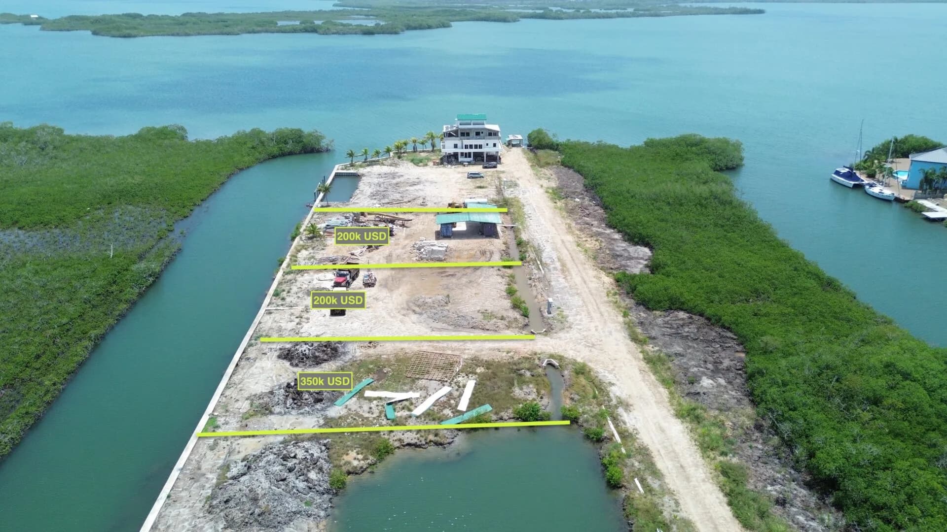 PL0238 – Canal-front land for sale on the Placencia Peninsula, Belize - Photo 3