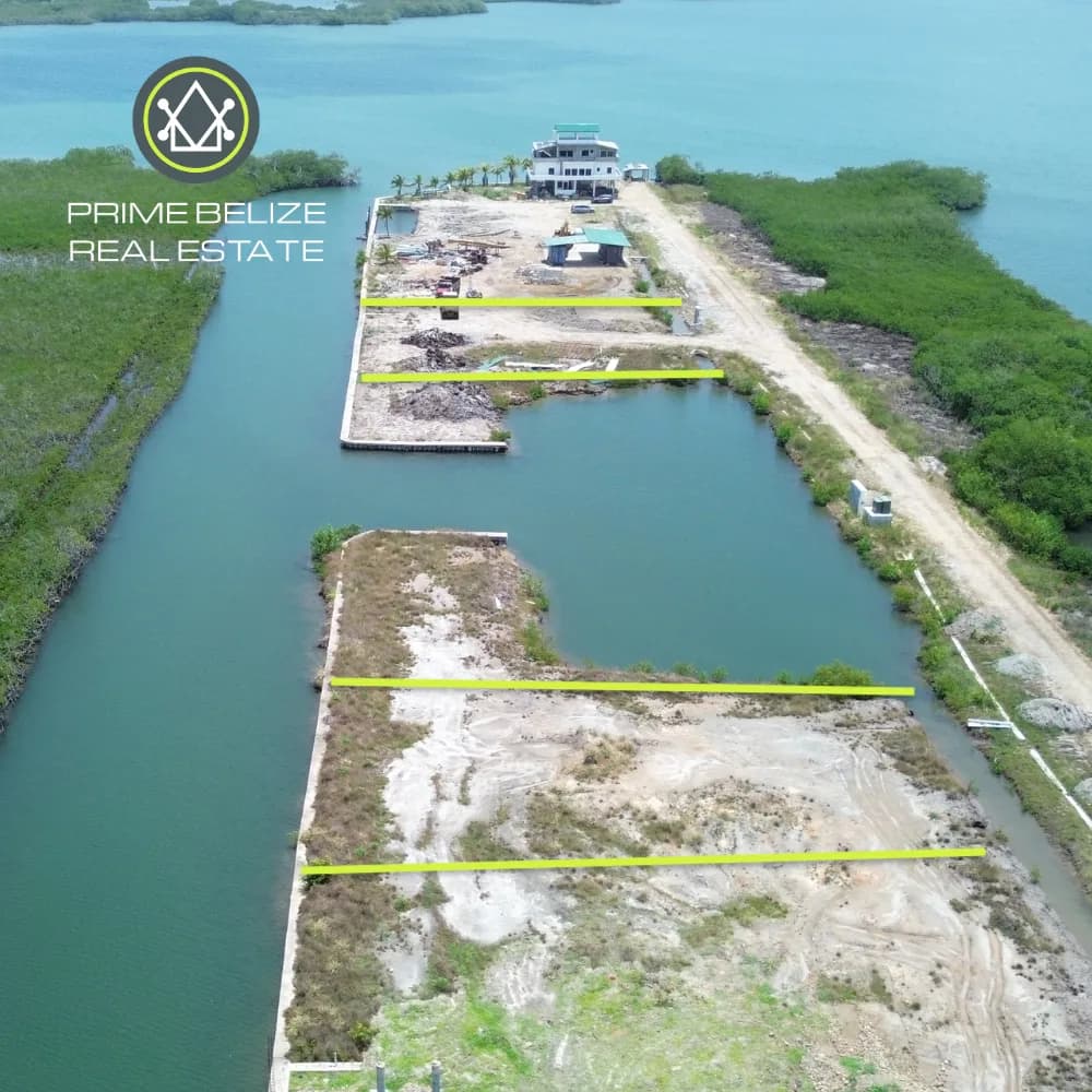 PL0239 – Rare Corner Lots – Canal & Marina Front – Placencia, Belize
