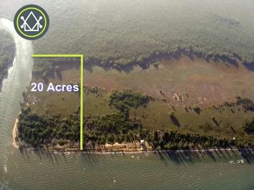 PL0050 – Aruba Point 20 Acres – This is an off-grid, boat-access property. - Photo 3
